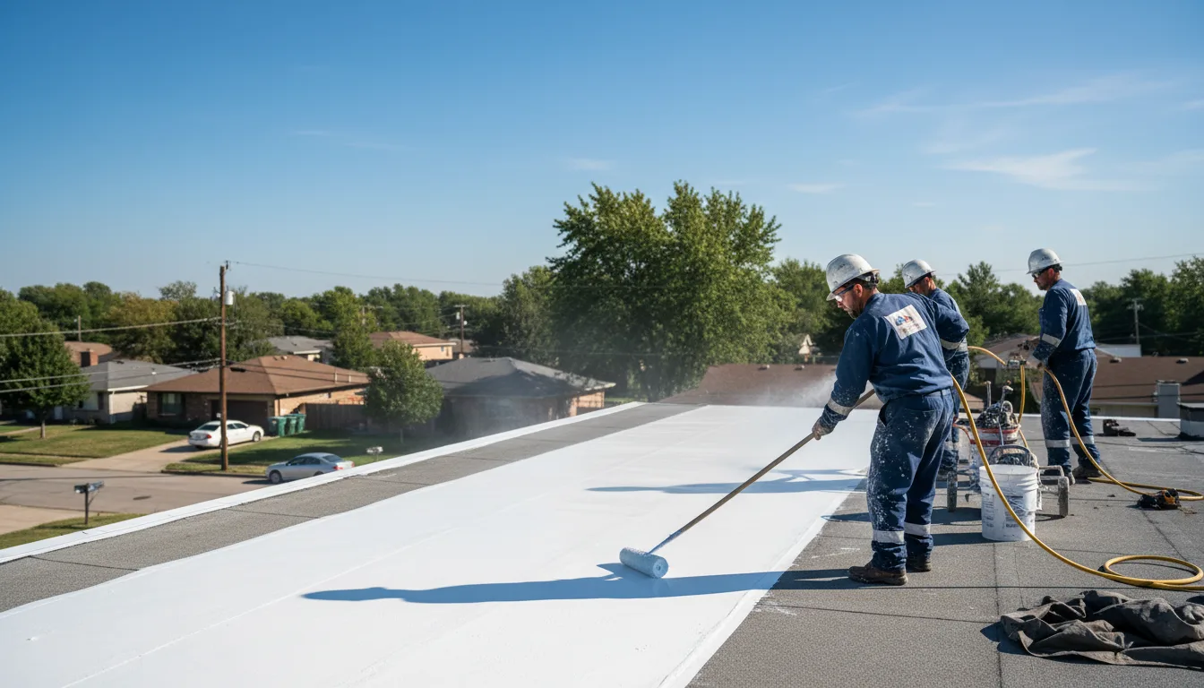 Commercial roof coating in Lahmansville, WV near me